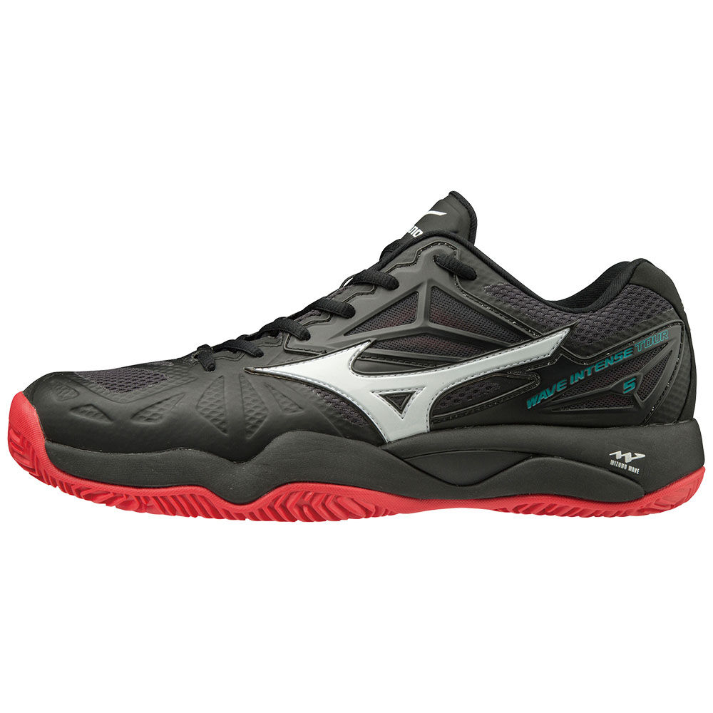 Zapatos De Tenis Mizuno WAVE INTENSE TOUR 5 CC Para Hombre Negros/Blancos/Rosas 4215376-LJ